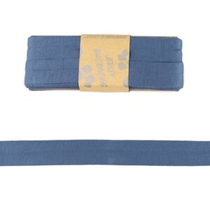 Viskosejersey Schrägband Einfassband 20mm - Jeansblau 3m