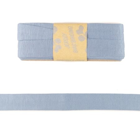 Viskosejersey Schrägband Einfassband 20mm - Jeansblau Hell 3m