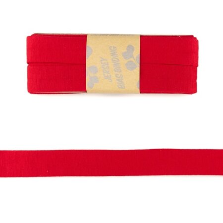Viskosejersey Schrägband Einfassband 20mm - Rot 3m 