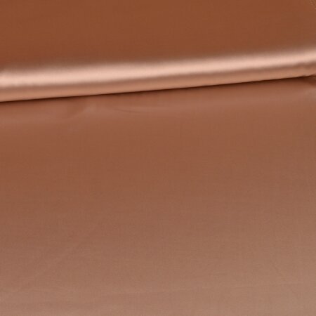 Satin Stretch Stoff - Uni Beige