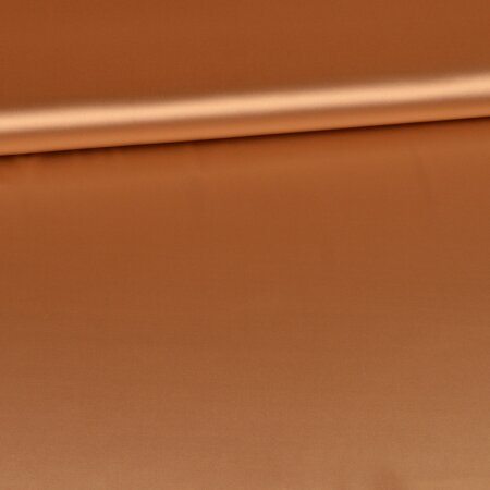 Satin Stretch Stoff - Uni Camel