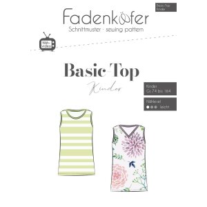 Fadenkäfer Papierschnittmuster Basic-Top Kinder