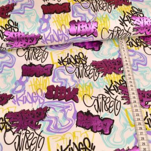 Sommersweat French Terry - Graffiti Sytle - Foil Print -...