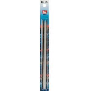 Strumpfstricknadeln, perlgrau ⌀ 2,5 mm x 20 cm