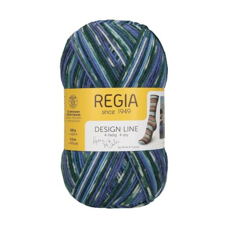 REGIA Sockenwolle Color Design Line 4-fädig, 03658 Winter Night 100g