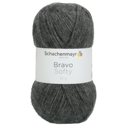 Schachenmayr Bravo Softy, 08319 Mittelgrau mel 50g