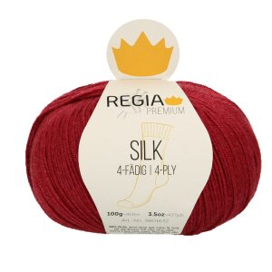 REGIA Sockenwolle Premium Silk 4-fädig, 00080 Rose...