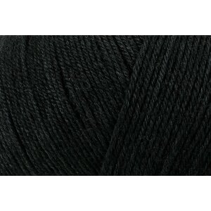 REGIA Sockenwolle Premium Silk 4-fädig, 00099 Schwarz 100g