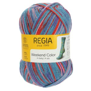 REGIA Sockenwolle Color 4-fädig, 01235 Schwimmbad 100g