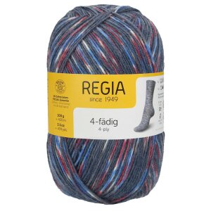 REGIA Sockenwolle Color 4-fädig, 01286 Happy Night 100g