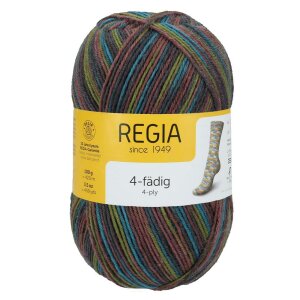 REGIA Sockenwolle Color 4-fädig, 01287 Mixtape 100g