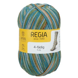 REGIA Sockenwolle Color 4-fädig, 01294 Hippie Bus 100g