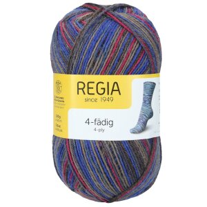 REGIA Sockenwolle Color 4-fädig, 01312 Relaxation 100g