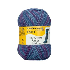 REGIA Sockenwolle Color 4-fädig, 02892 Manhattan 100g