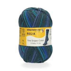 REGIA Sockenwolle Color 4-fädig, 03708 Green 100g