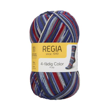 REGIA Sockenwolle Color 4-fädig, 03804 Chili Pepper 100g