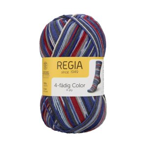 REGIA Sockenwolle Color 4-fädig, 03804 Chili Pepper...