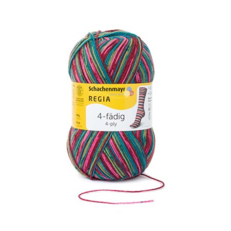 REGIA Sockenwolle Color 4-fädig, 07707 Schneeanzug 100g