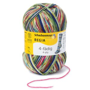 REGIA Sockenwolle Color 4-fädig, 09386 Tropical 100g