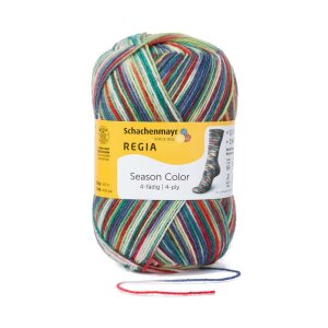 REGIA Sockenwolle Color 4-fädig, 09409 mistelzweig 100g