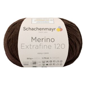 Schachenmayr Merinowolle Extrafine 120, 00112 Mocca 50g