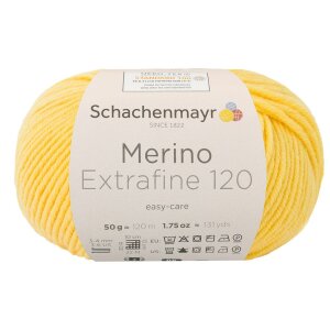 Schachenmayr Merinowolle Extrafine 120, 00120 Sonne 50g