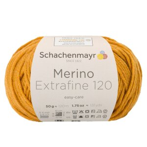 Schachenmayr Merinowolle Extrafine 120, 00126 Gold...