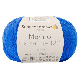 Schachenmayr Merinowolle Extrafine 120, 00151 Royal 50g