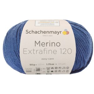 Schachenmayr Merinowolle Extrafine 120, 00155 Navy 50g