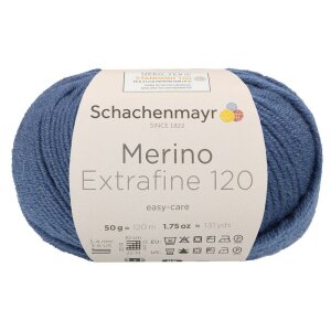 Schachenmayr Merinowolle Extrafine 120, 00159 Tinte 50g