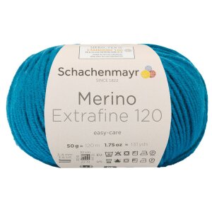 Schachenmayr Merinowolle Extrafine 120, 00169 Petrol 50g