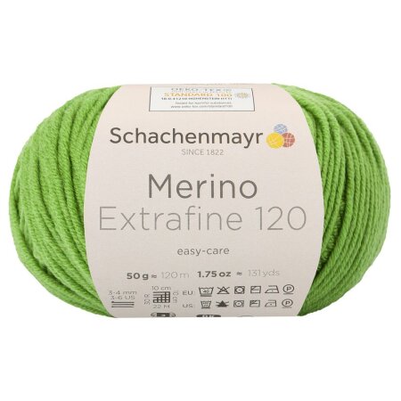 Schachenmayr Merinowolle Extrafine 120, 00173 Apfel 50g