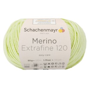 Schachenmayr Merinowolle Extrafine 120, 00175 Limone 50g