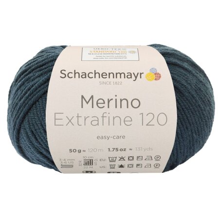 Schachenmayr Merinowolle Extrafine 120, 00178 Graugrün 50g