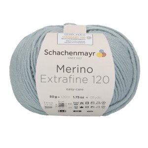 Schachenmayr Merinowolle Extrafine 120, 01152 Eisblau 50g