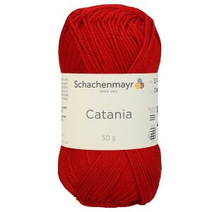 Schachenmayr Catania Baumwolle, 00115 Signalrot 50g