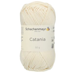 Schachenmayr Catania Baumwolle, 00130 Creme 50g