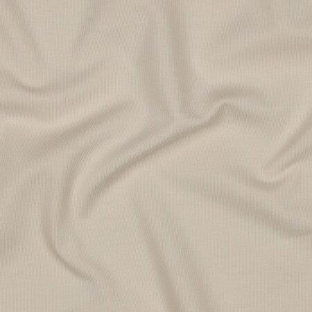 Bio Baumwolljersey Stoff Amelie Uni sand