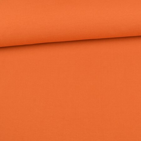 Organic Soft Touch Ganzjahres-Sweat French Terry brushed Amelie - Uni Orange