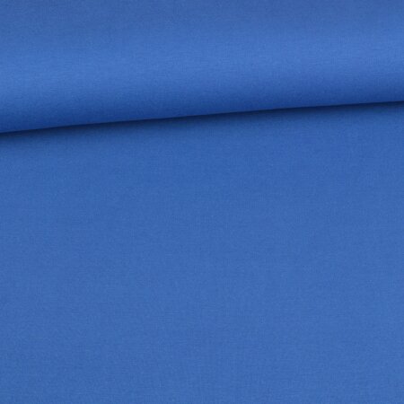 Organic Soft Touch Ganzjahres-Sweat French Terry brushed Amelie - Uni Kobaltblau
