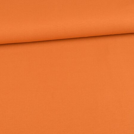 Organic Soft Touch Ganzjahres-Sweat French Terry brushed Amelie - Uni Hellorange