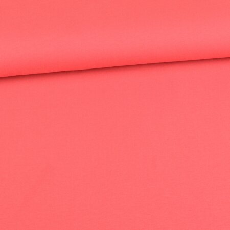 Organic Soft Touch Ganzjahres-Sweat French Terry brushed Amelie - Uni Spiced Coral