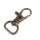 Karabinerhaken Taschenkarabiner Metall - 12 mm Altmessing
