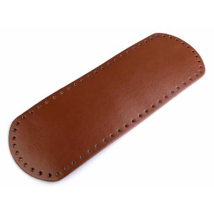 Taschenboden 12x36 cm - Cognac Braun