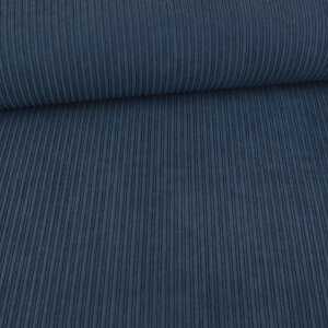 Feincord Stretch Uni Jeansblau