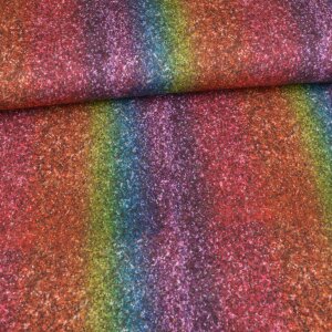 Wintersweat Kuschelsweat - Glitter Rainbow Multicolor