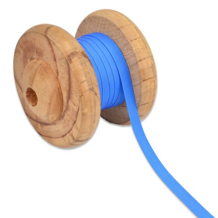Ripsband Uni 10 mm - Kobaltblau
