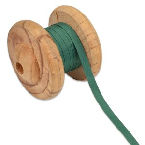 Ripsband Uni 10 mm - Dunkelgrün