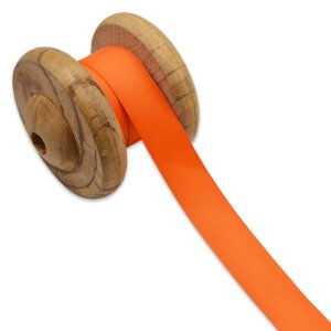 Ripsband Uni 25 mm - Orange