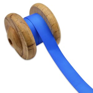 Ripsband Uni 25 mm - Kobaltblau